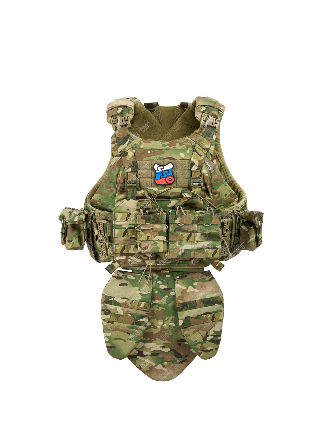 Комплект бронежилет Страйк облегченный / S / MultiCam /