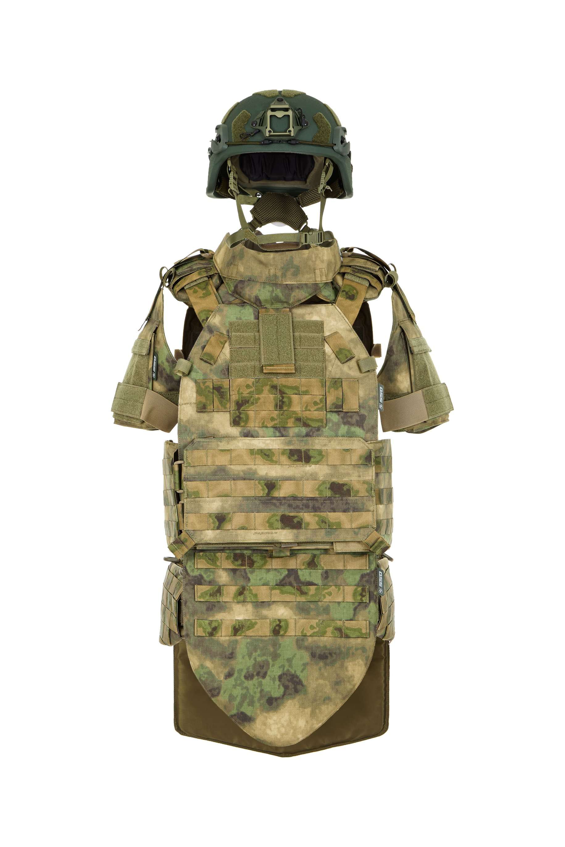 Комплект бронежилета ПРОФИ ПАНЦИРЬ 3.2 CCO M (44-48) A-Tacs-FG