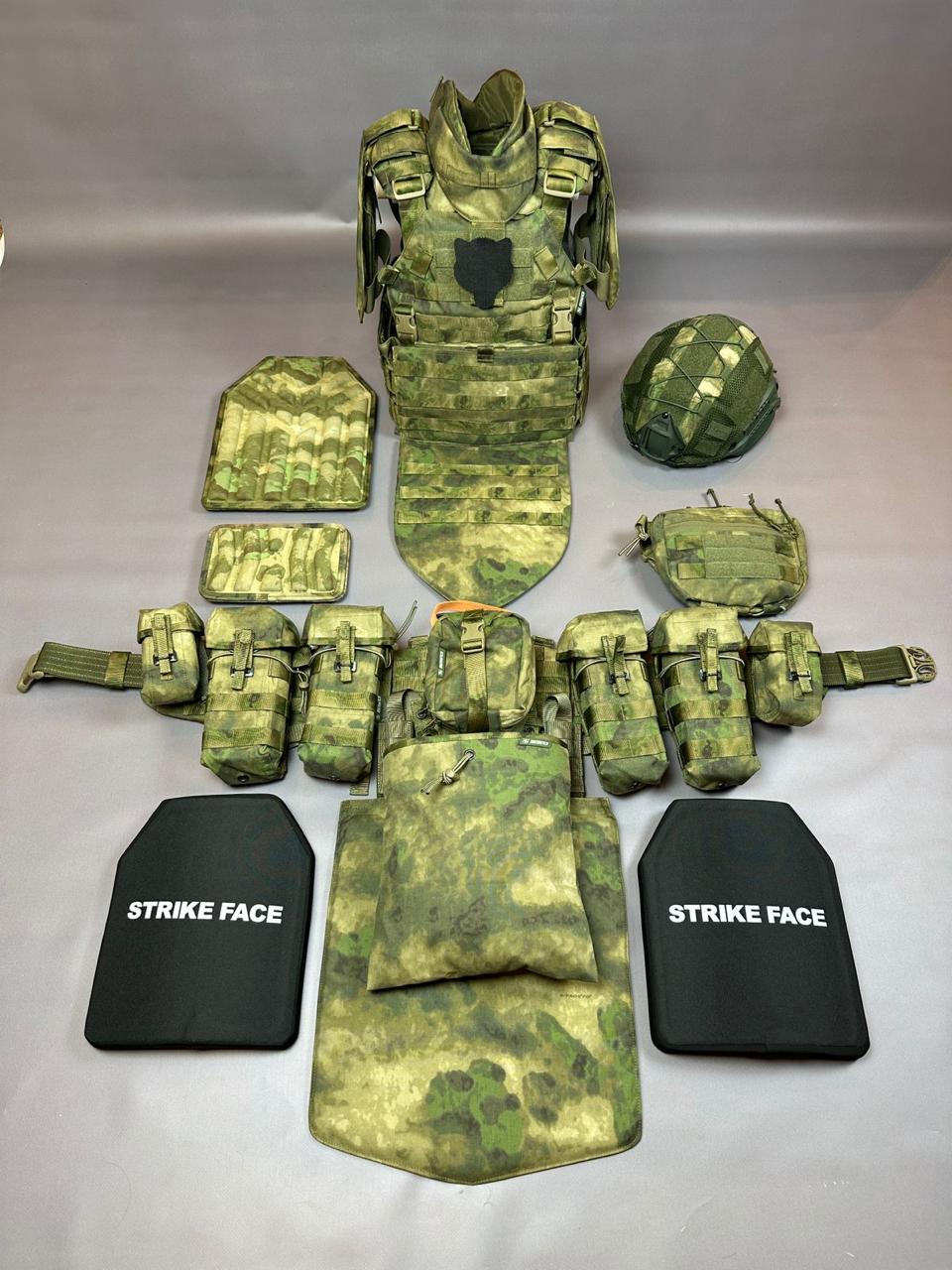 Полный комплект Бронежилет ССО Панцирь 3.2 A-Tacs FG