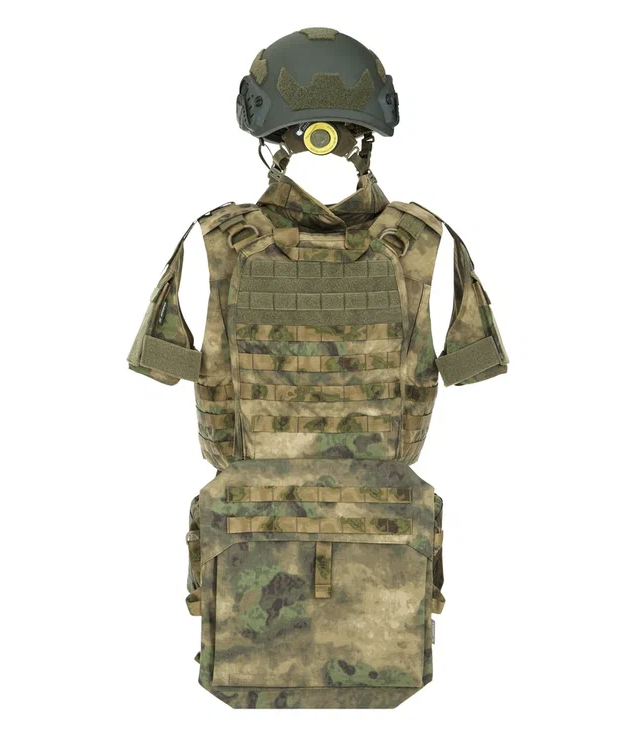 Комплект корсетный бронежилет Страйк ССО с баллистикой ПОЛНЫЙ S (46-50) A-Tacs-FG