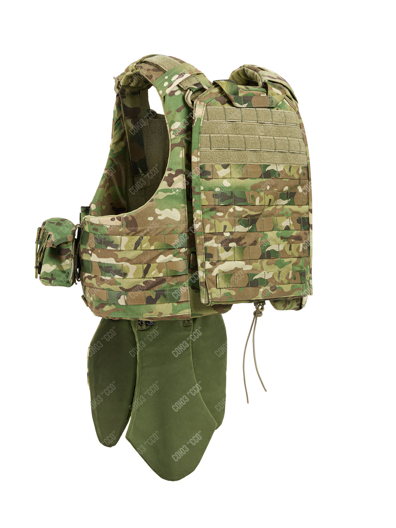 Комплект бронежилет Страйк облегченный / S / MultiCam /