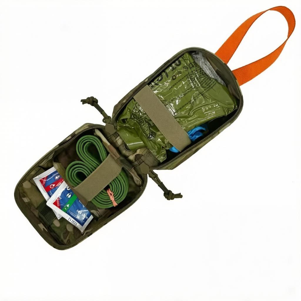 Подсумок аптечка отрывная КМП MOLLE / Multicam