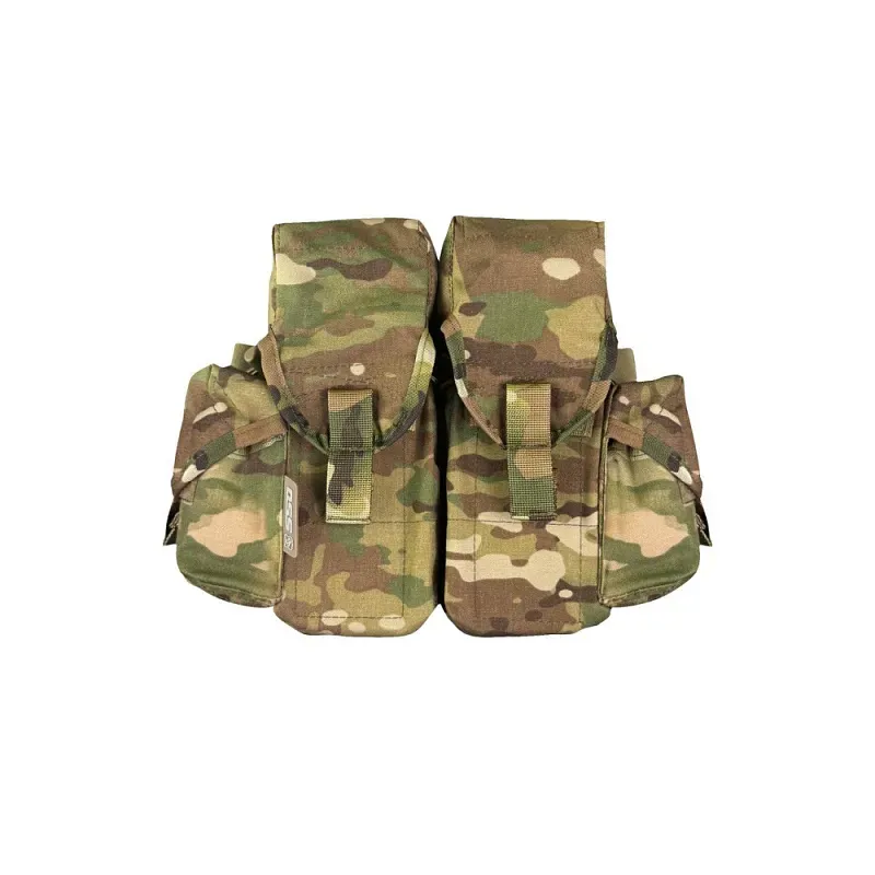 Сумка 4АК-2РГ-2РСП MOLLE с кнопкой, липучкой и утяжками