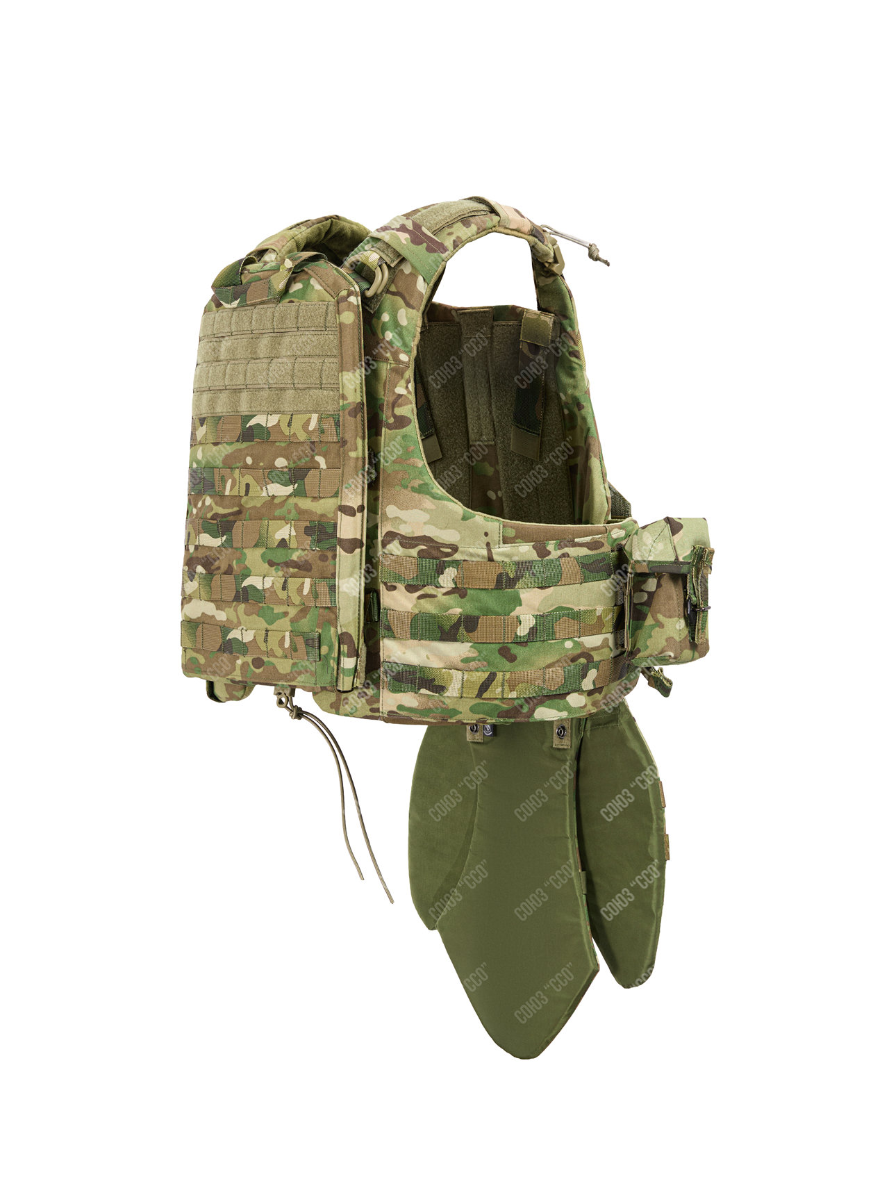 Комплект бронежилет Страйк облегченный / S / MultiCam /