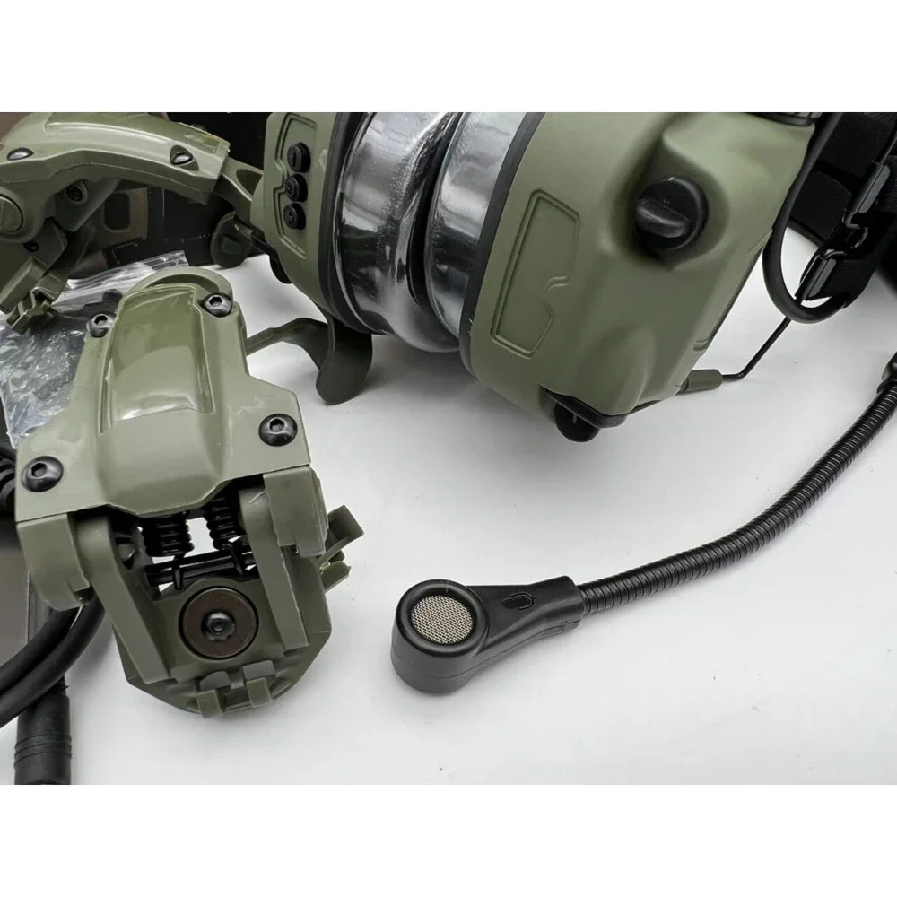 6TH GEN TACTICAL HEADSET тактическая гарнитура, звукосниматель и шумоподавление, активные