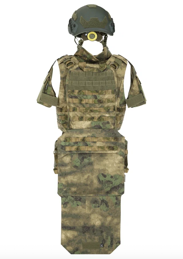 Комплект корсетный бронежилет Страйк ССО с баллистикой ПОЛНЫЙ S (46-50) A-Tacs-FG